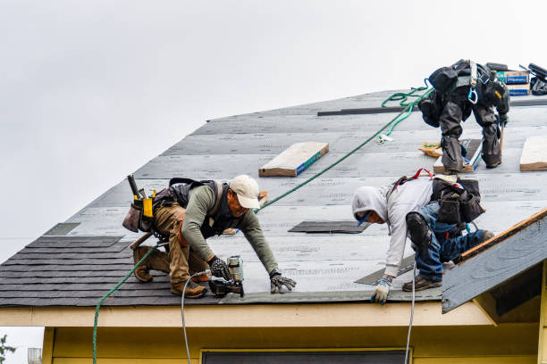 Professional Roofing technician working in Liberty Center, IA